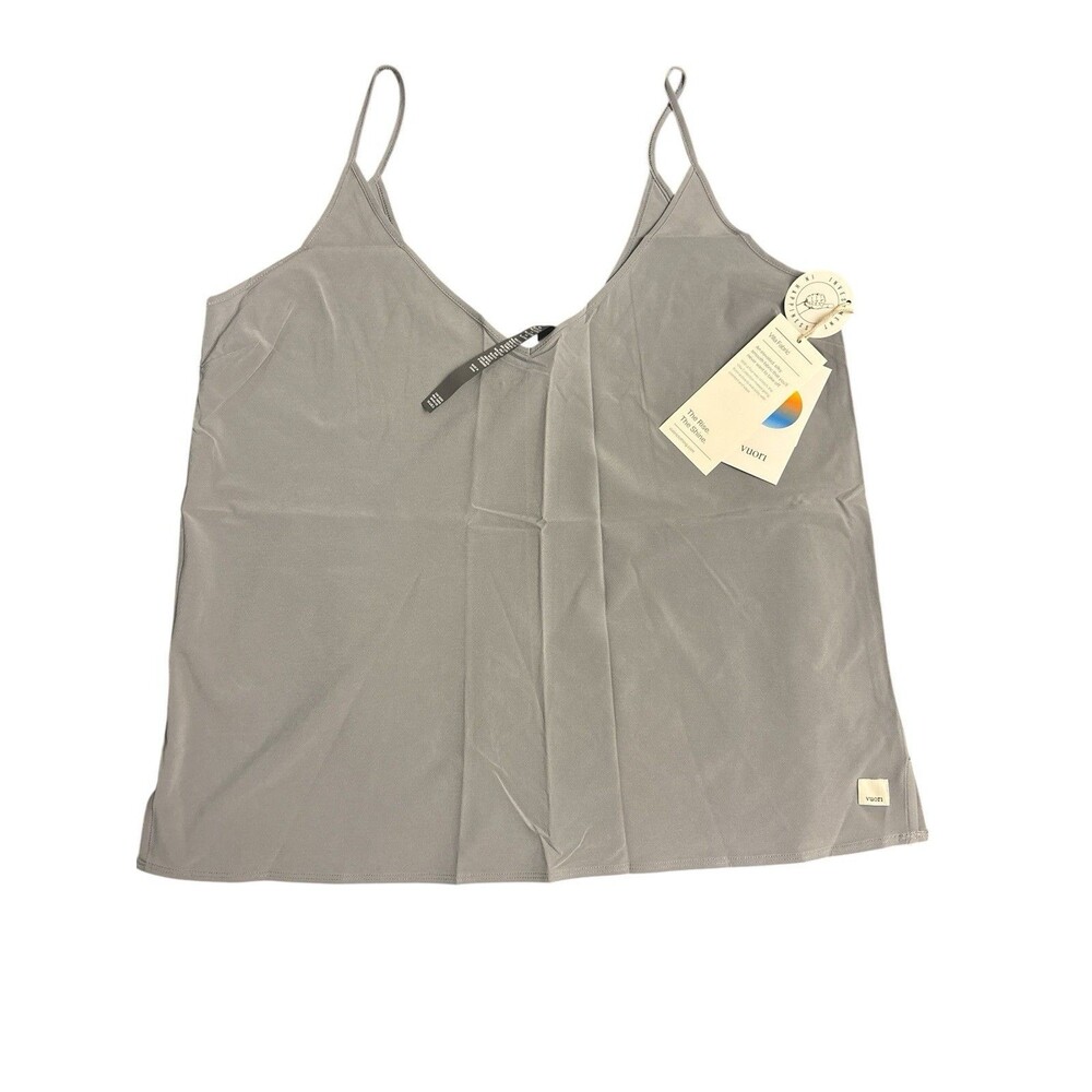 Vuori Villa V-Neck Cami Top Women's Size Size L Mallorca Gray New w/tag - Picture 2 of 4